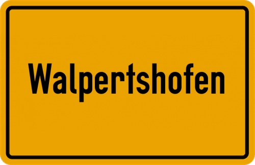 Ortsschild Walpertshofen