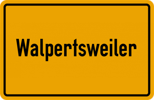Ortsschild Walpertsweiler
