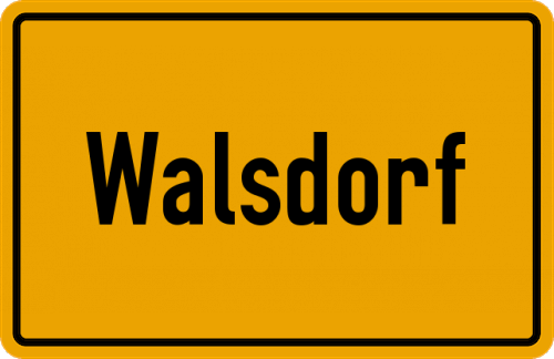 Ortsschild Walsdorf, Taunus