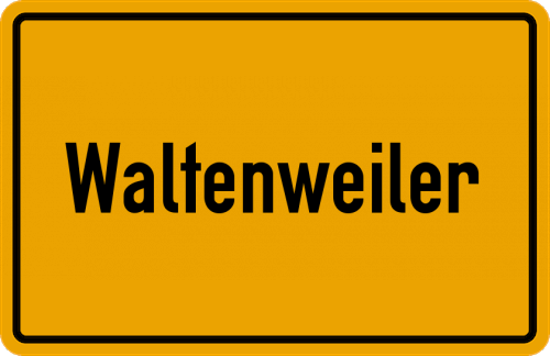 Ortsschild Waltenweiler