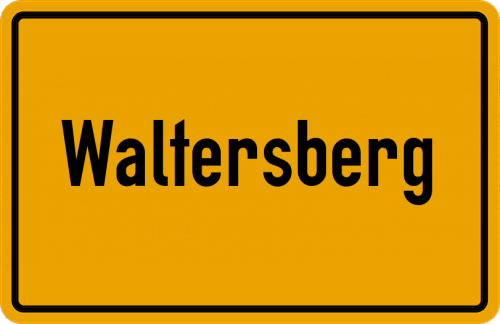 Ortsschild Waltersberg