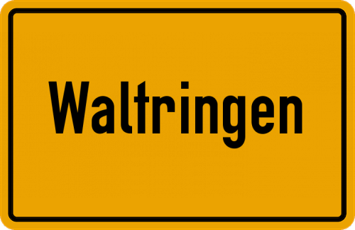 Ortsschild Waltringen