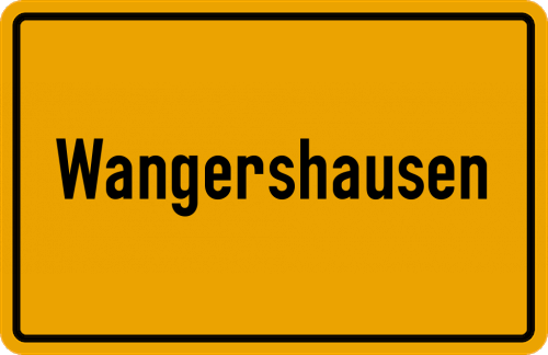 Ortsschild Wangershausen