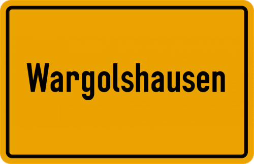 Ortsschild Wargolshausen