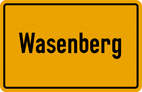 Ortsschild Wasenberg