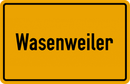 Ortsschild Wasenweiler