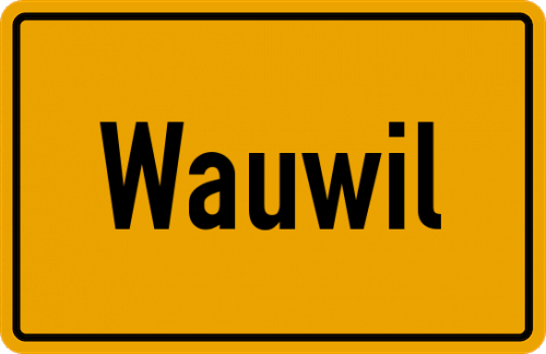 Ortsschild Wauwil