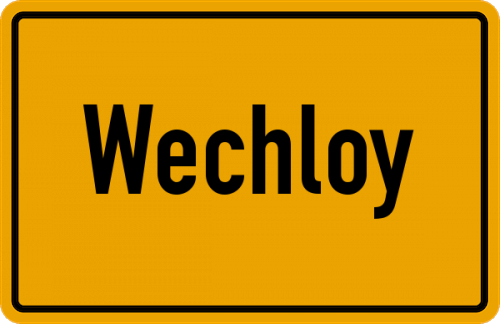 Ortsschild Wechloy