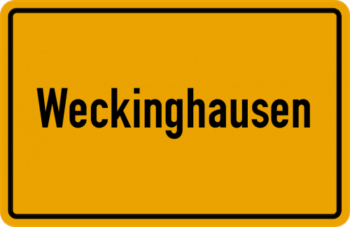 Ortsschild Weckinghausen