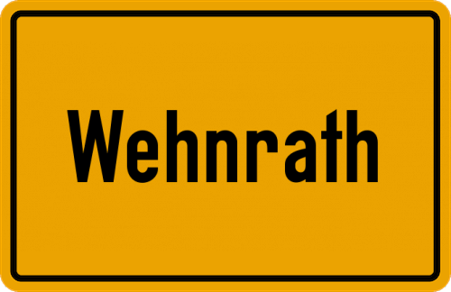 Ortsschild Wehnrath