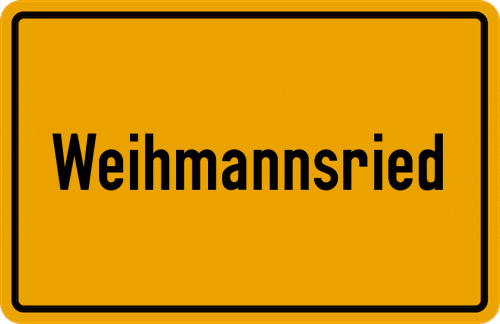 Ortsschild Weihmannsried