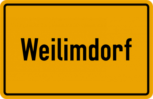Ortsschild Weilimdorf