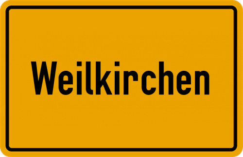 Ortsschild Weilkirchen