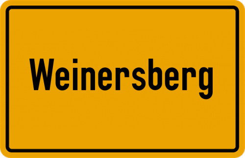 Ortsschild Weinersberg