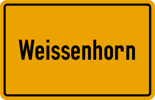 Ortsschild Weißenhorn