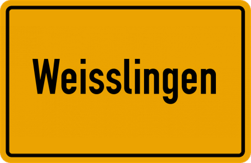 Ortsschild Weisslingen