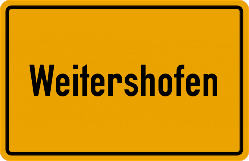 Ortsschild Weitershofen