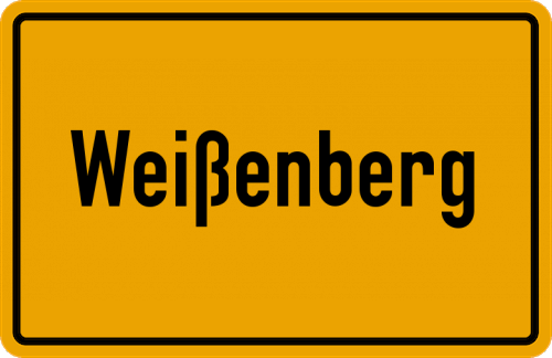 Ortsschild Weißenberg