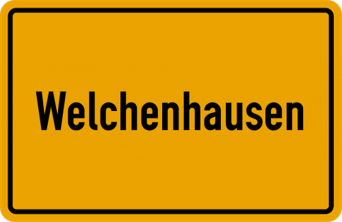 Ortsschild Welchenhausen