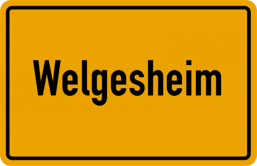 Ortsschild Welgesheim