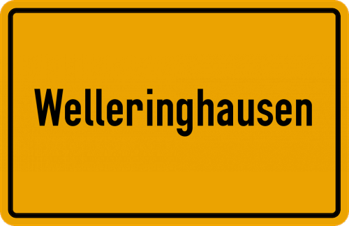 Ortsschild Welleringhausen