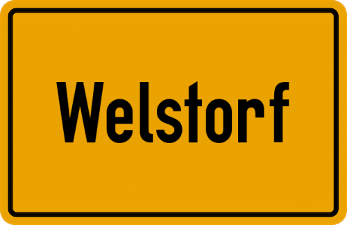 Ortsschild Welstorf