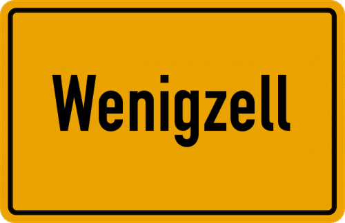 Ortsschild Wenigzell