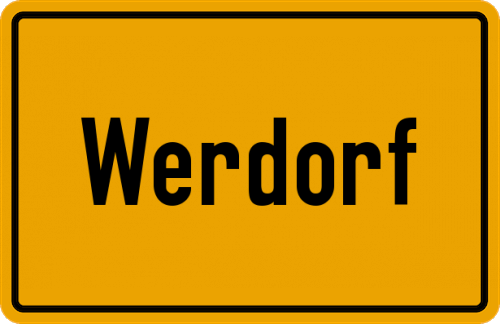Ortsschild Werdorf