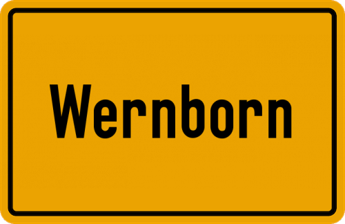 Ortsschild Wernborn
