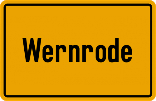 Ortsschild Wernrode