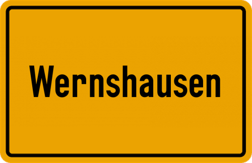 Ortsschild Wernshausen