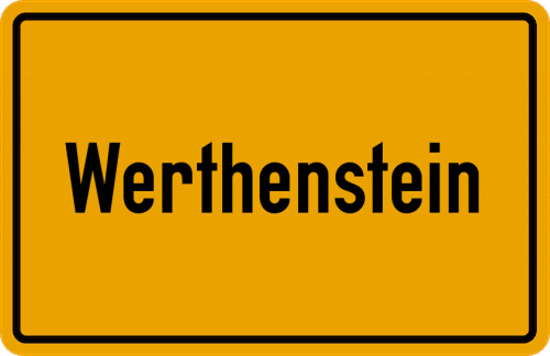 Ortsschild Werthenstein