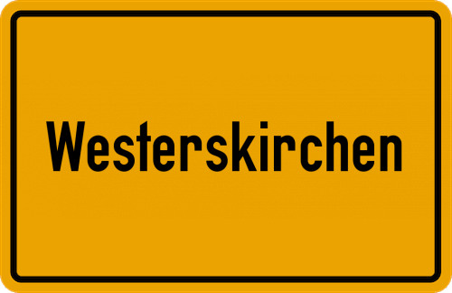 Ortsschild Westerskirchen