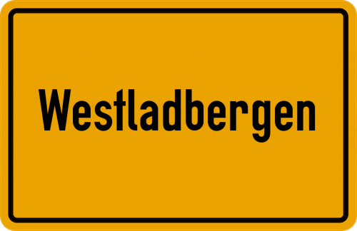Ortsschild Westladbergen