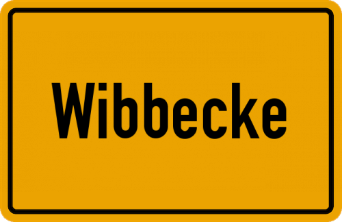 Ortsschild Wibbecke