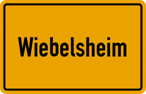 Ortsschild Wiebelsheim