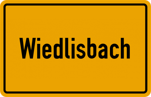 Ortsschild Wiedlisbach