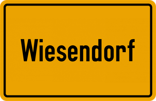 Ortsschild Wiesendorf