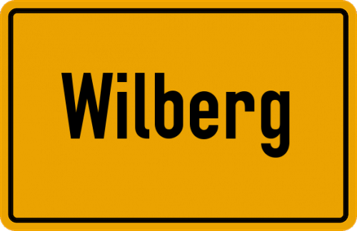 Ortsschild Wilberg
