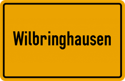 Ortsschild Wilbringhausen