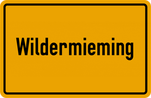 Ortsschild Wildermieming