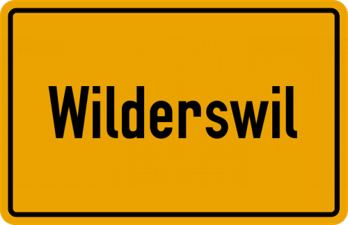 Ortsschild Wilderswil