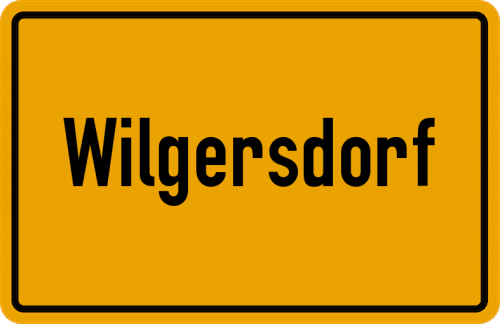Ortsschild Wilgersdorf