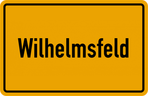 Ortsschild Wilhelmsfeld