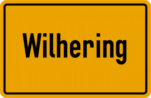 Ortsschild Wilhering