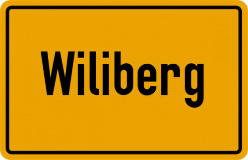 Ortsschild Wiliberg