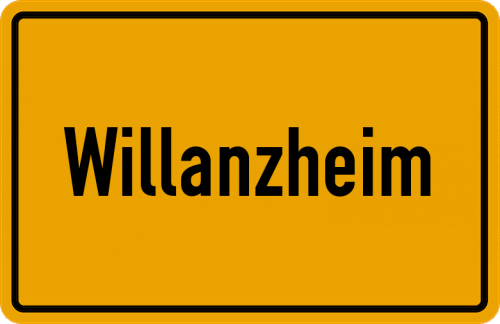 Ortsschild Willanzheim