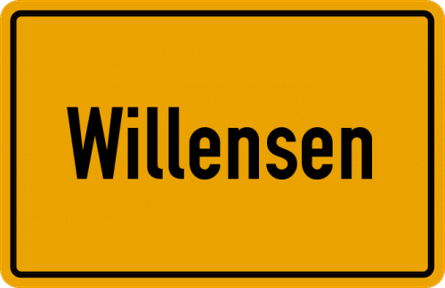 Ortsschild Willensen
