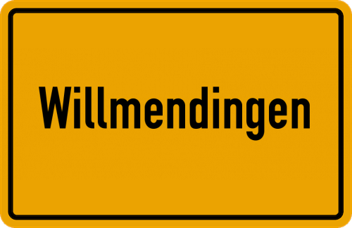 Ortsschild Willmendingen