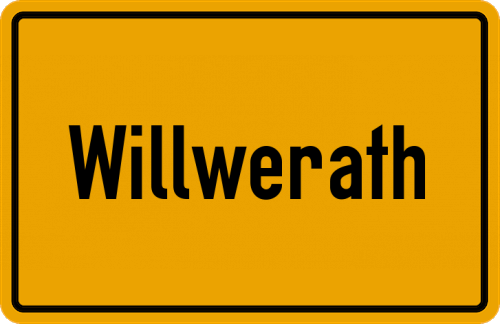 Ortsschild Willwerath